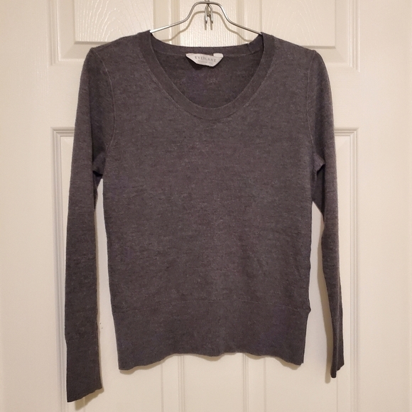 Everlane 100% Wool The Luxe U Neck Sweater Sz S - Picture 1 of 8
